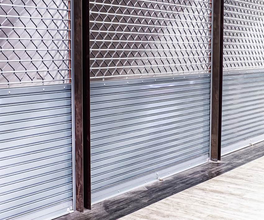 Persianas metálicas de locales
